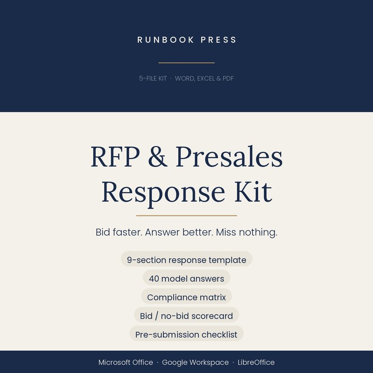 RFP and Presales Response Kit